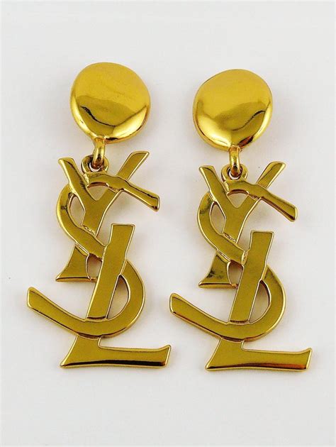 ysl penis earring|buy vintage YSL earrings.